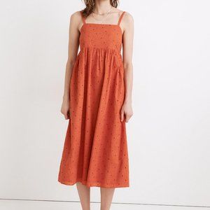 Madewell Eyelet Summertime Cami Midi Dress